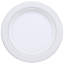 10 Watt LED Fire Rated 4 Inch Direct Wire Slim Fit Step Baffle Downlight Round Shape White Finish CCT Selectable 120 Volts Dimmable