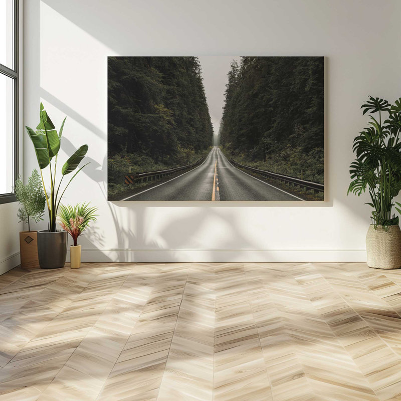 Forest Road, Large Canvas Print, 48" H x 72" W