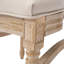 Chaises de salle à manger de style champêtre beige haut de gamme Amando, chaises rembourrées à dossier rond, techniques de tréfilage et de sculpture-1343588443