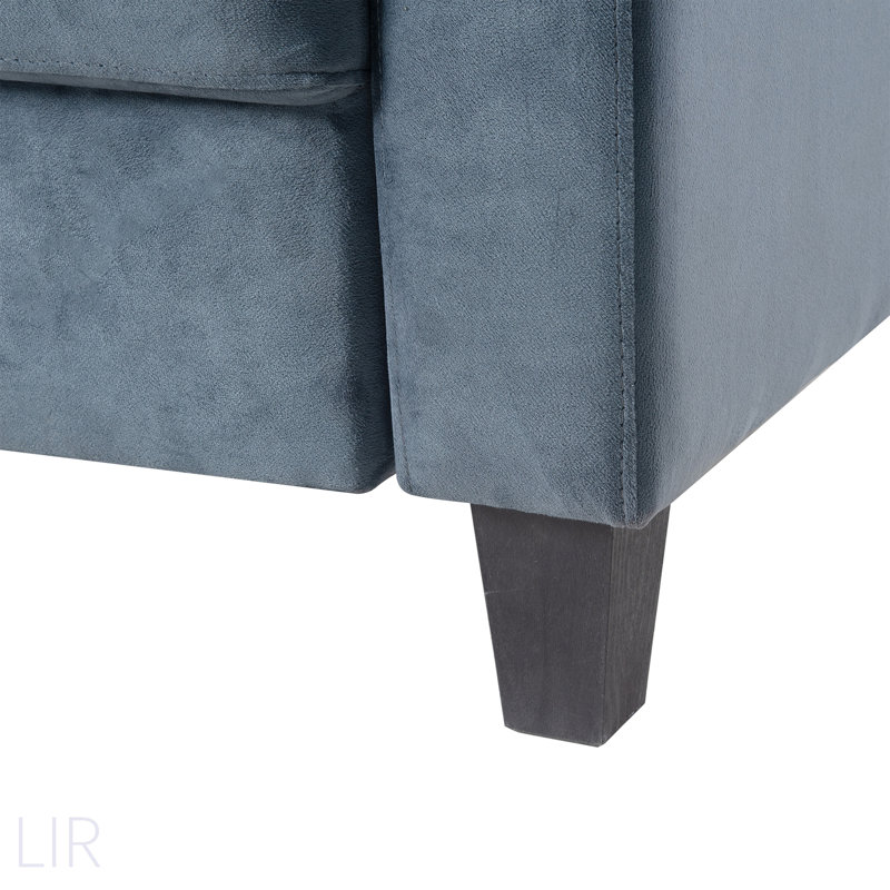 Canapé modulaire en velours luxueux avec coussins épais et conception amovible pour plus de confort et de commodité