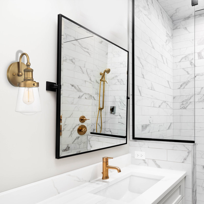 Maryana Steel Armed Sconce, Old Satin Bronze