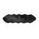 Black Faux Sheepskin Fur Area Rug