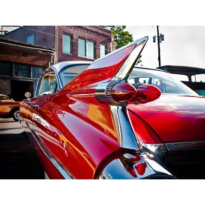Vintage Red Hot Rod by Sinja Quintero - Photograph Print on Canvas