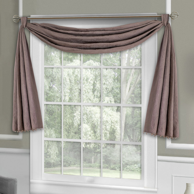 Desiree Swag Window Valance, Mauve