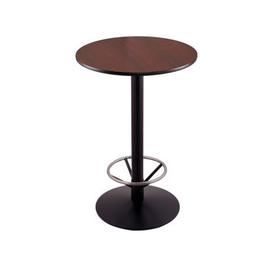 Bar Height Pedestal Table with Foot Ring