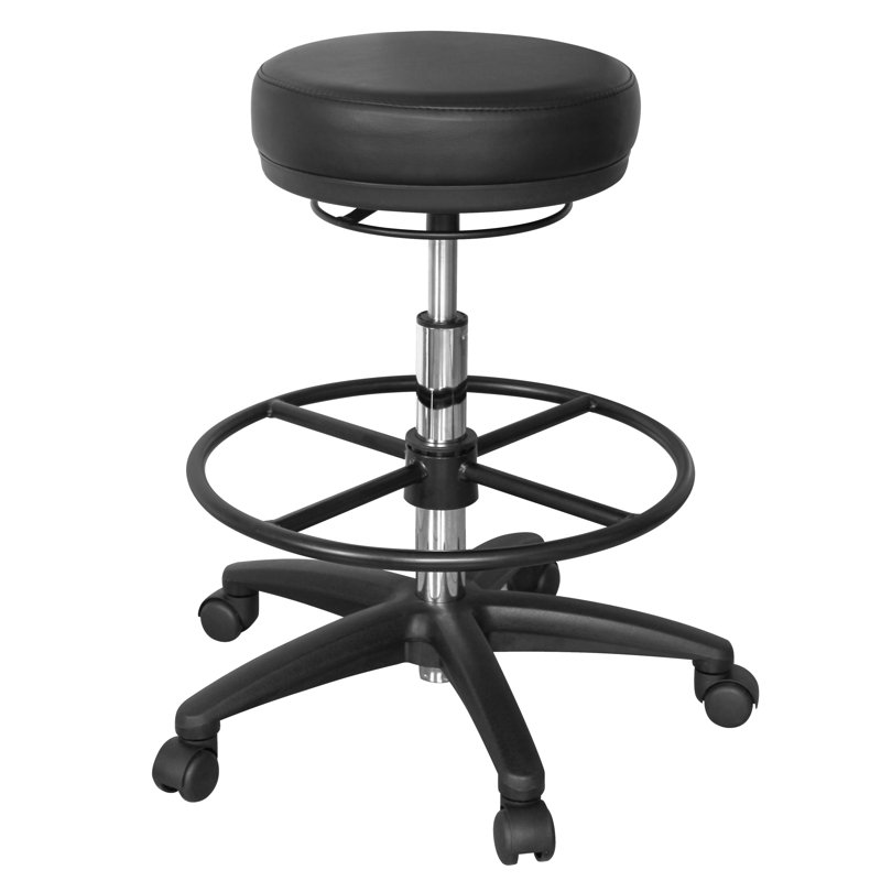 Adjustable Height Ergonomic Stool with Footrest