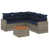 Coussin bleu marine / structure grise est en rupture de stock