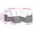  6 Piece Patio Sofa Set With Cushions Black Poly Rattan