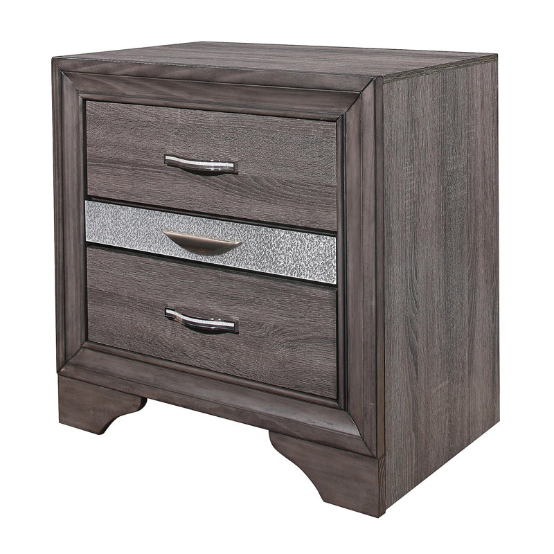 Table de chevet Ryder Sparkle Grey