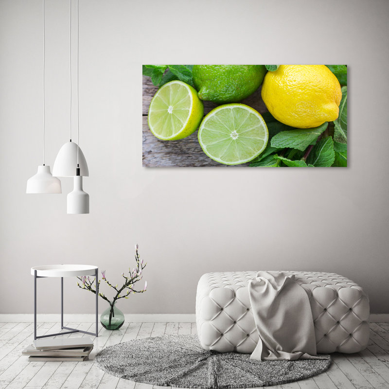 Lime And Lemon - Wrapped Canvas Print