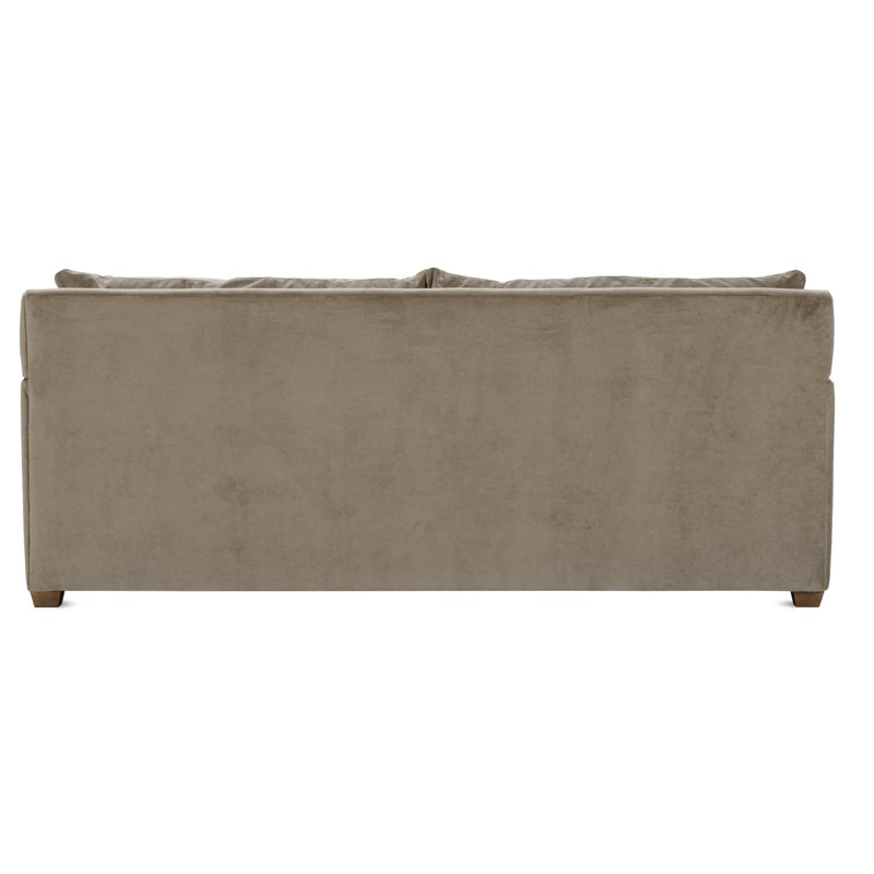 Lilah Bench Cushion Sofa, Straw Velvet (20043-28)