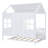 Wood House Bed With Trundle, Wooden Daybed-1155840145