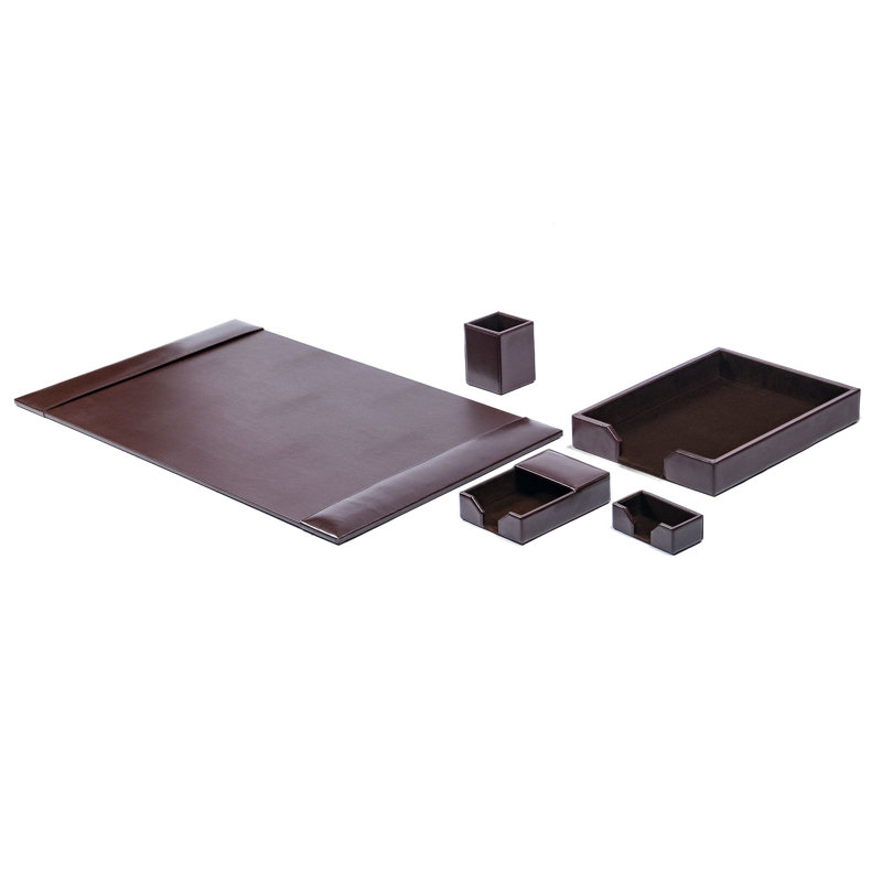 Ensemble de bureau 5 pièces Faulk, Brun