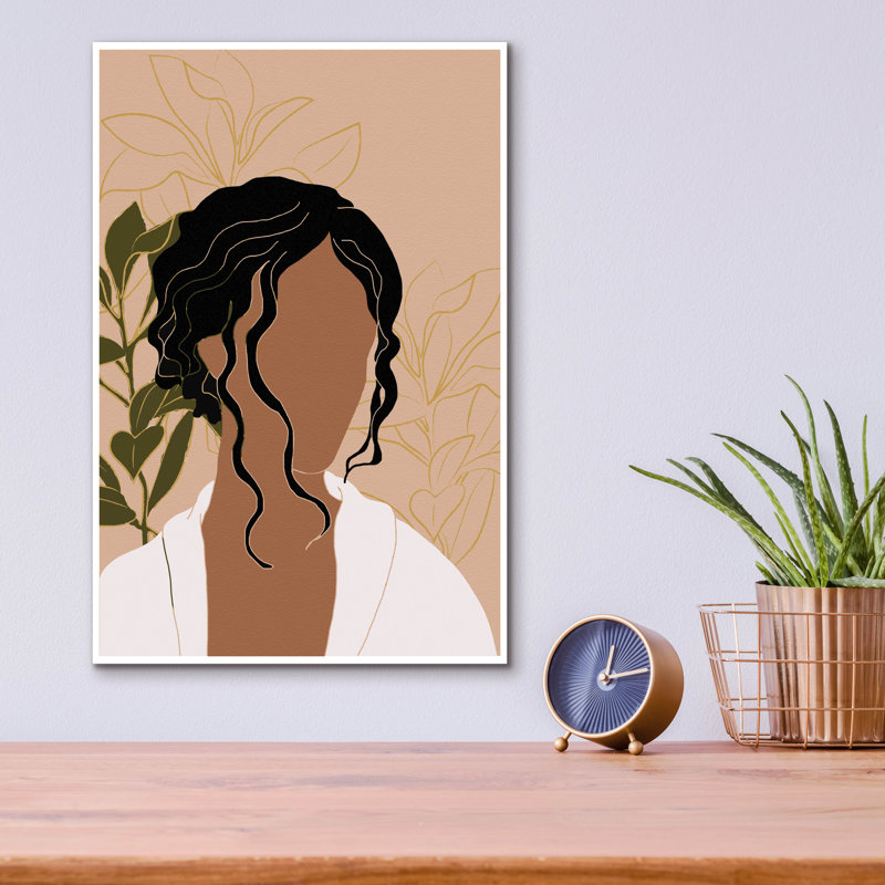 «Simple Woman Tropical Portrait» par Sabrina Balbuena, H 16 po x l 12 po x P 0,13 po