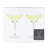 Raye Angled Crystal Margarita Glasses