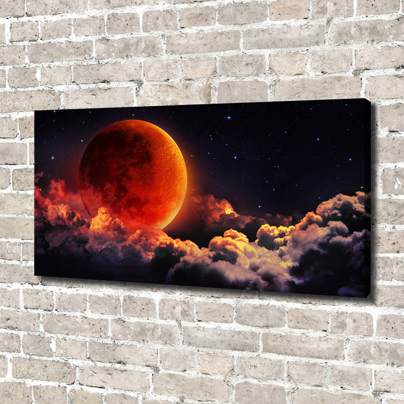 Moon Eclipse - Wrapped Canvas Print