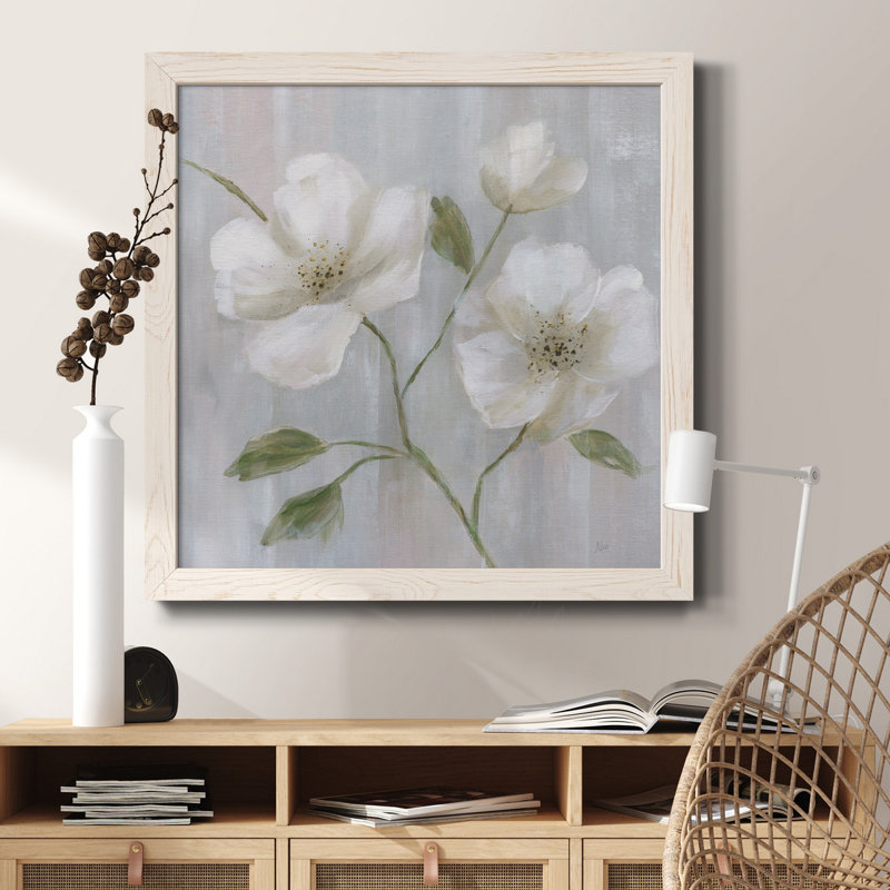 Grès II - peinture sur toile encadrée, Cadre blanc, H 31,5 po x l 31,5 po x P 1,5 po