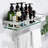 Glass Floating Shelf with Towel Bar-251754187