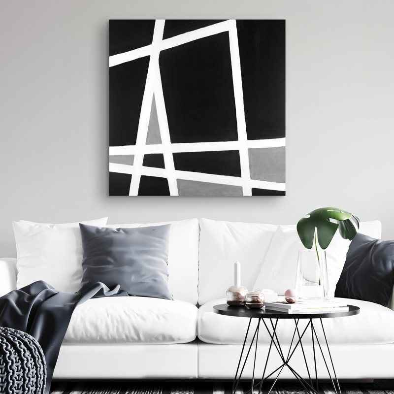 abstract shapes - 32"x32" art on canvas