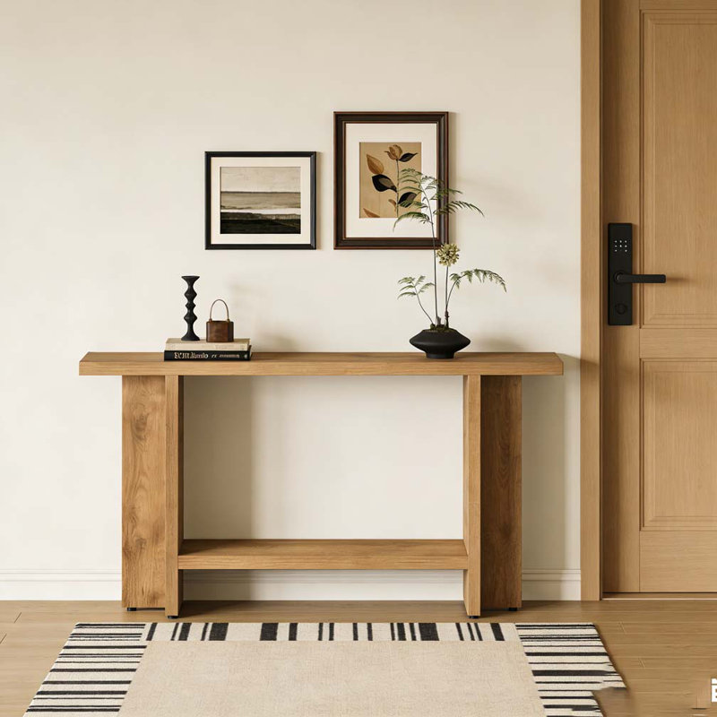 Double-Layer Storage Sofa Table