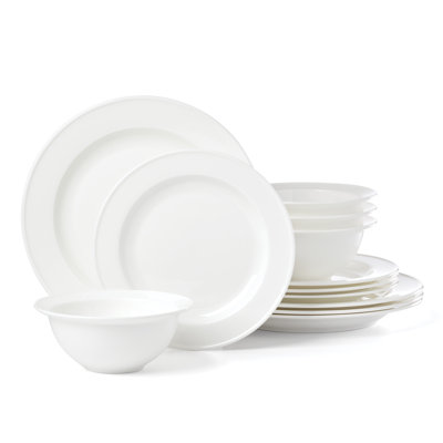 Studio 1414 Rimmed 12 Piece Dinnerware Set