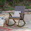 Fauteuil à bascule, relaxant dans le salon, le jardin, le patio ou le balcon (chaise berçante)-390241939