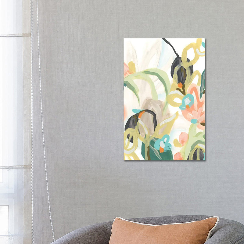 Tropical Jest I by June Erica Vess - Wrapped Canvas Gallery-Wrapped Canvas Giclée, 66.04 cm H x 45.72 cm W