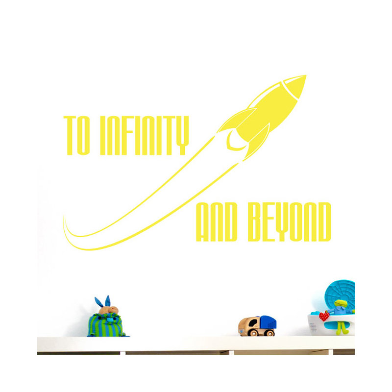 Wall Decal, Bright Yellow, Large