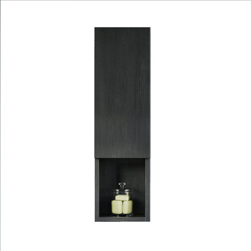 Elaris 9" Wall-Mounted Bathroom Cabinet, Nero