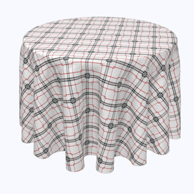 Jonty Plaid Round Tablecloth