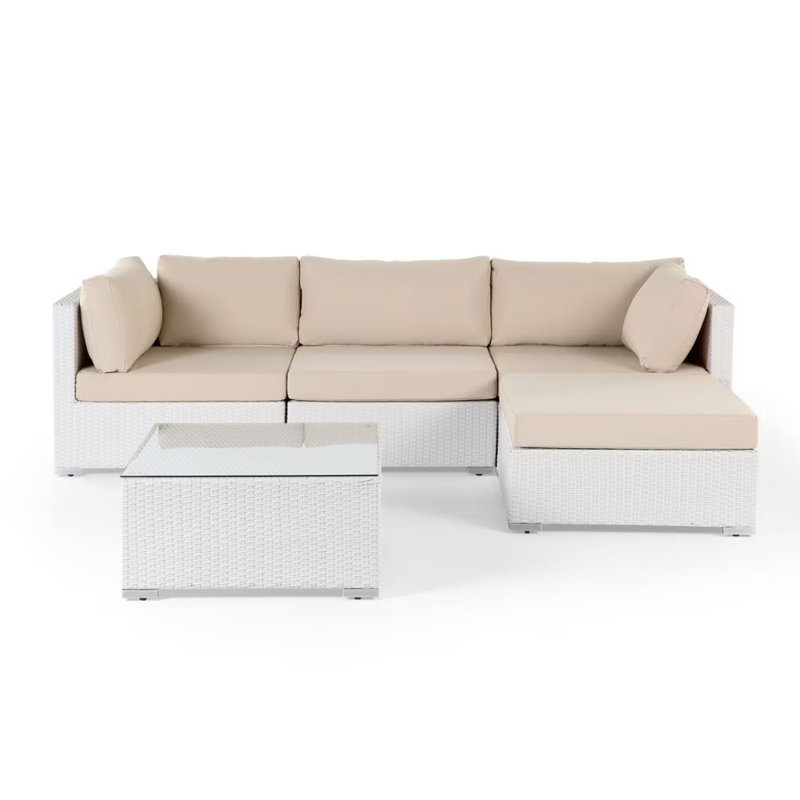 Ensemble de conversation modulaire avec coussins 5 pièces Rocksprings