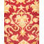 Tapis orange / rouge en laine noué à la main de conception unique 8 pi 2 po x 10 pi 6 po Sharer
