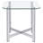 Linda Chrome Glass Top End Table
