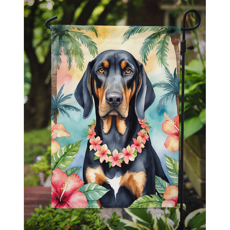 Drapeau de jardin en polyester double face H 15,5 po x l 11,25 po