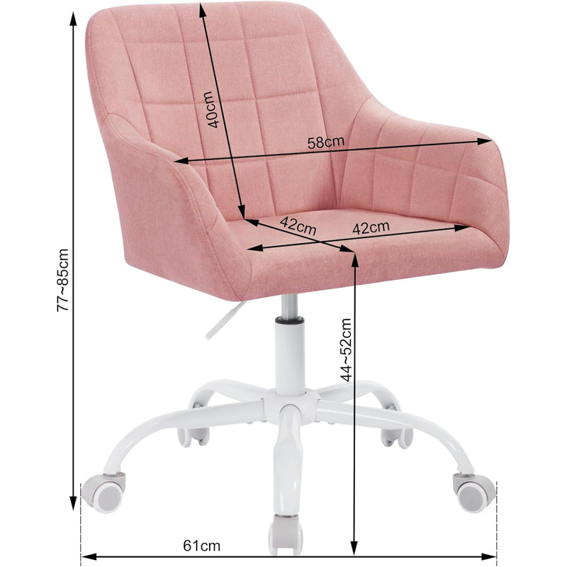 Printice Office Chair, Pink