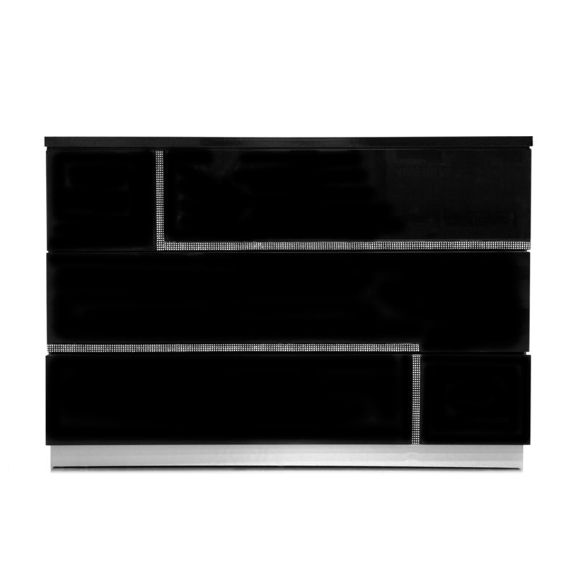 Shanda 3 Drawer Dresser with Mirror Set