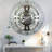 Wall Clock 24" Oversized for Living Room decor with Real Moving Gears England Collection-107103002