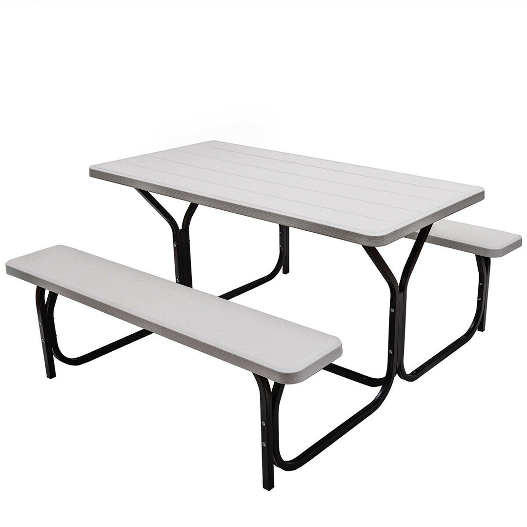Erwinville Rectangular 3 - Piece 2 - Person 137Cm L Outdoor Picnic Table