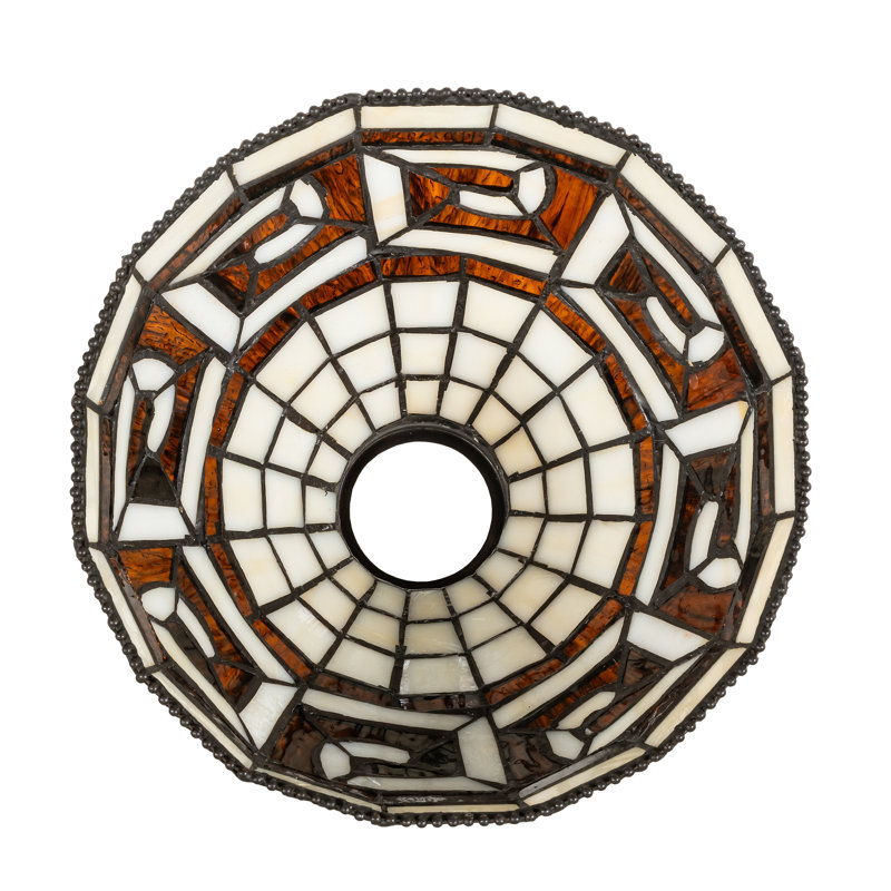 8" Wide Greek Key Shade
