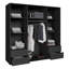 Minija 4 Door Manufactured Wood Wardrobe-2022478513