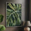 Reproduction encadrée Nocturnal Monstera II - bois massif-1680167284