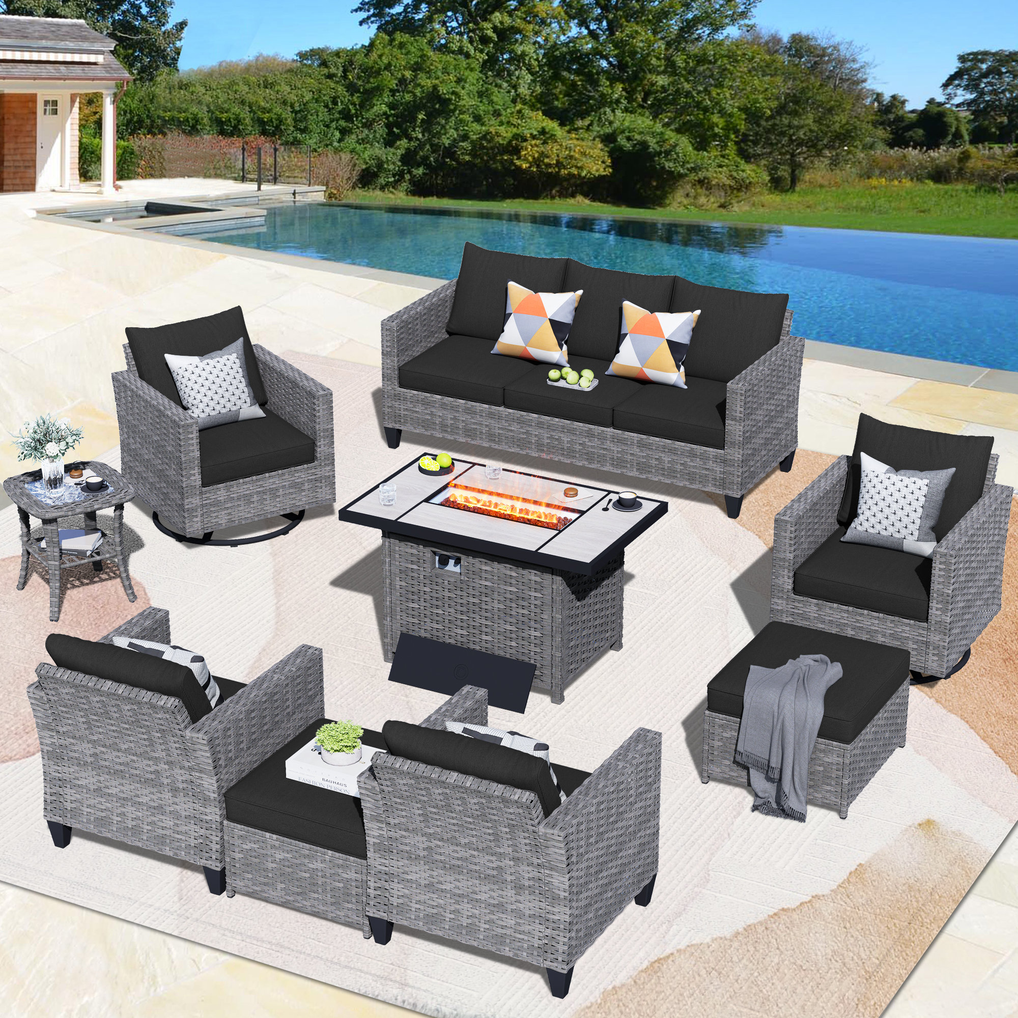 Rocking Chair Boscov's Outdoor Furniture Cushions Couch