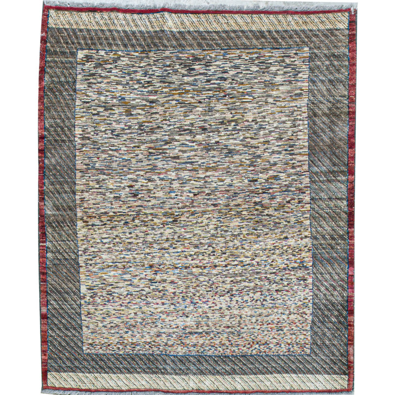 Tapis bleu de haute qualité noué à la main