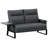 3-Piece Upholstery Living Room Set With Side Tray Table, Upholstered 1 Loveseat & 2 Accent Chairs Set For Small Spaces-276412339