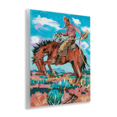 «Lassoing Cowboy Scene» par Samuel Dixon