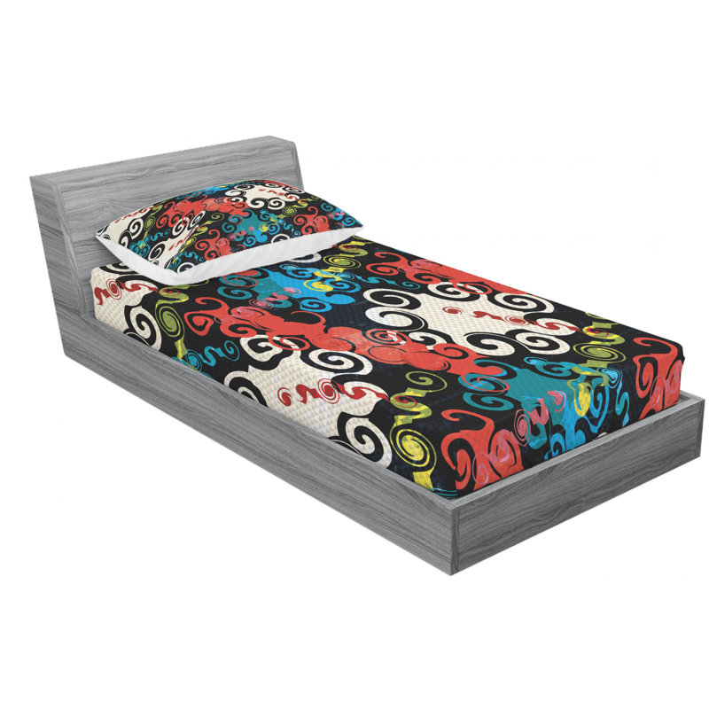 Microfiber Sheet Set, Twin Sheet Set with Fitted Sheet