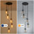 Concow 5 - Light Matte Black Cluster Pendant