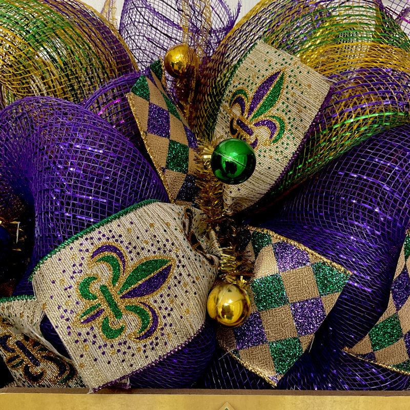 Couronne Mardi Gras Fleur De Lis Welcome