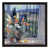 Black Floater Framed