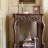 French-style solid wood retro fireplace